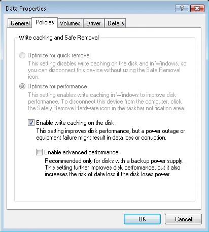 Screenshot caching options