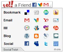 Screenshot of Tell-a-Friend widget